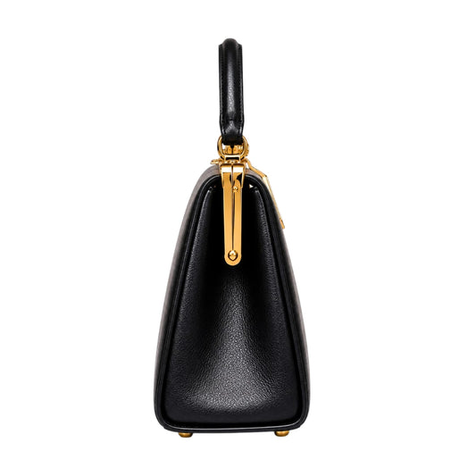Bagvora Black Noir Luxe Vintage Handbag