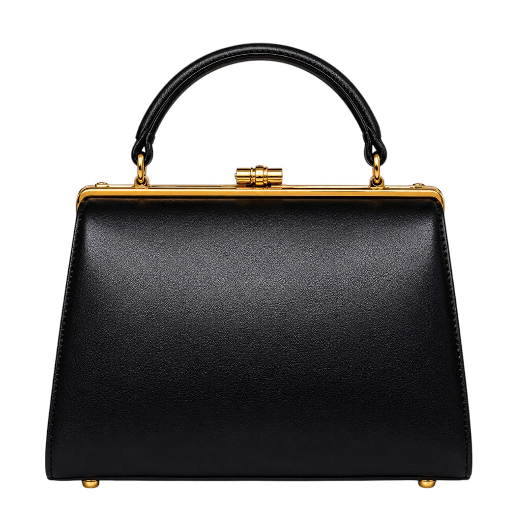 Bagvora Black Noir Luxe Vintage Handbag