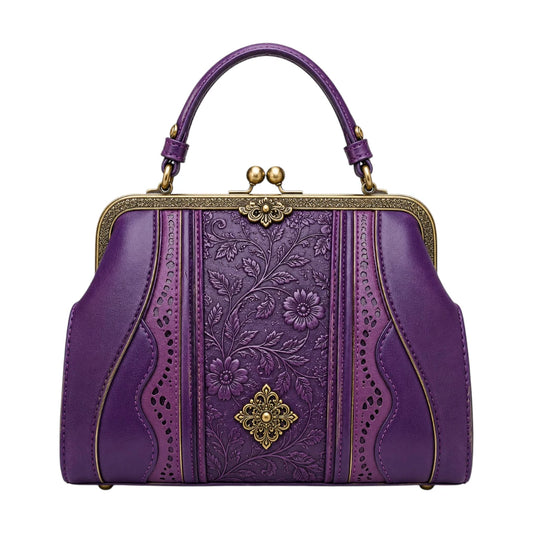 Bagvora Purple Royal Violet Vintage Handbag